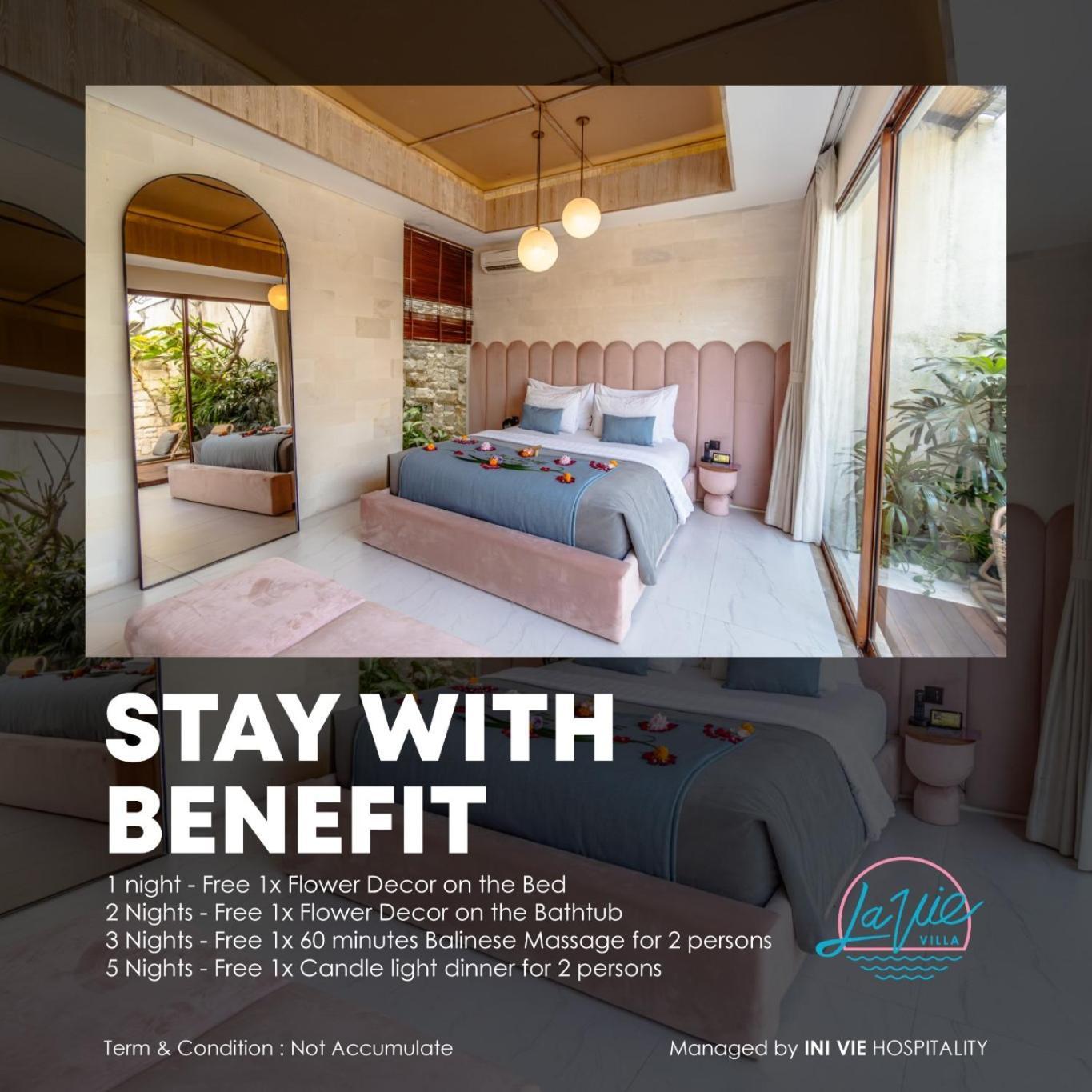 La Vie Villa Seminyak By Ini Vie Hospitality Legian Szoba fotó
